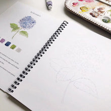 Load image into Gallery viewer, Emily Lex Flowers Watercolor Workbook