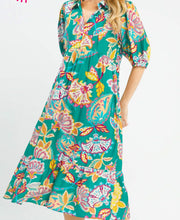 Load image into Gallery viewer, Umgee Paisley Print Maxi Dress