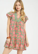 Load image into Gallery viewer, Umgee Floral Lace Mini Dress