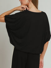 Load image into Gallery viewer, Umgee Bubble Hem Top Black