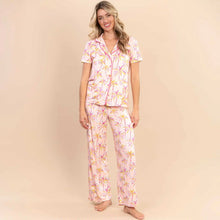 Load image into Gallery viewer, NEW! Amanda Blu Pink Palm Pajama Top