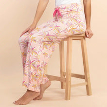 Load image into Gallery viewer, NEW! Amanda Blu Pink Palm Pajama Pants