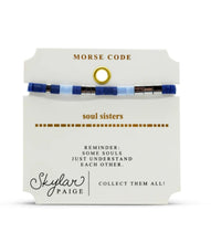 Load image into Gallery viewer, Stia Soul Sisters Morse Code Bracelet