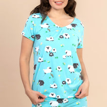 Load image into Gallery viewer, NEW! Amanda Blu Sleepy Sheep Pajama Top
