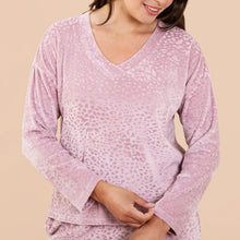Load image into Gallery viewer, NEW! Amanda Blu Leopard Chenille Top Dusty Pink