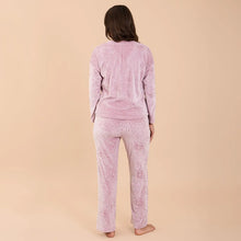 Load image into Gallery viewer, NEW! Amanda Blu Leopard Chenille Pants Dusty Pink