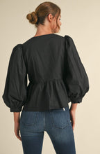 Load image into Gallery viewer, Jodifl Peplum Top with Bows
