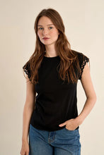 Load image into Gallery viewer, Molly Bracken Openwork Sleeve Top
