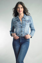 Load image into Gallery viewer, Tempo Pairs Butterfly Denim Jacket
