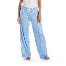 Load image into Gallery viewer, Hello Mello Lounge Pants Blue &amp; White
