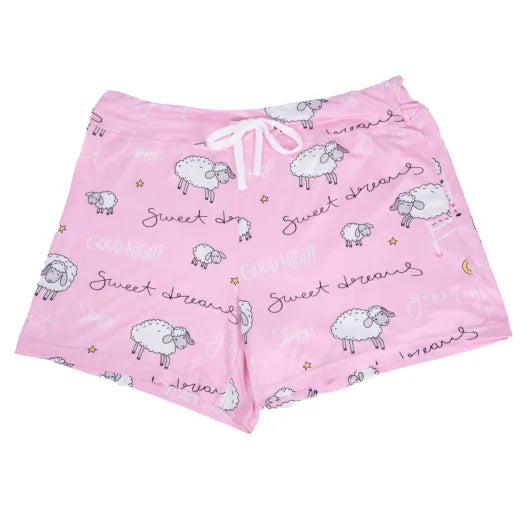 NEW! Amanda Blu Sweet Dreams Sheep Pajama Shorts