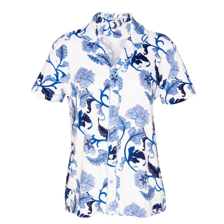 NEW! Amanda Blu Acanthus Leaf Pajama Top