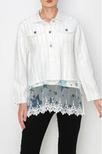 Load image into Gallery viewer, Origami Stunning Denim Jacket White
