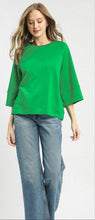 Load image into Gallery viewer, Umgee 3/4 Sleeve Top Island Green
