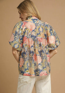 Umgee Puff Sleeve Top