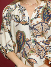 Load image into Gallery viewer, Umgee Boho Paisley Print Top
