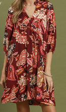 Load image into Gallery viewer, Umgee Printed Babydoll Dress
