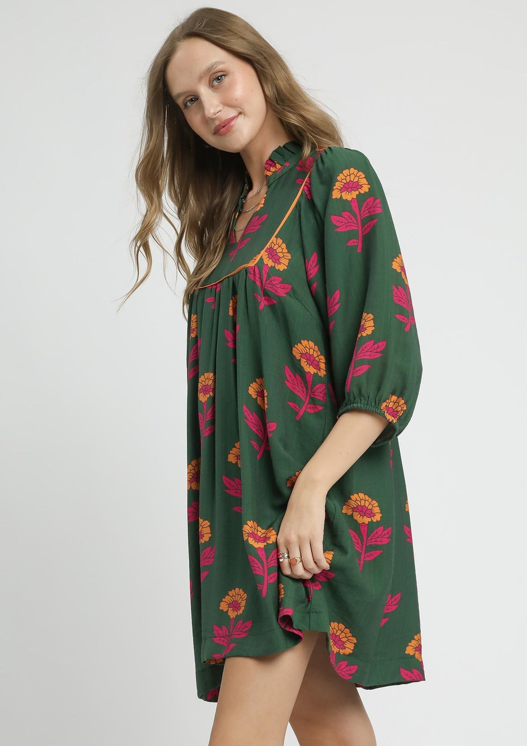 Umgee Babydoll Tunic Dress