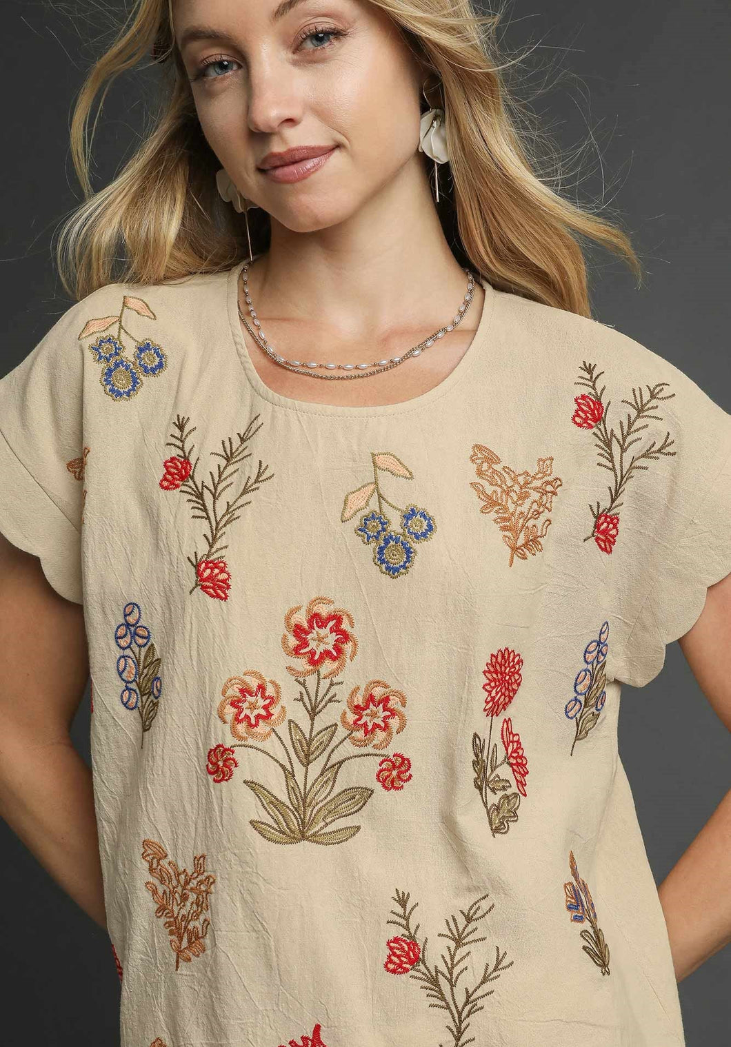 Umgee Embroidered Top