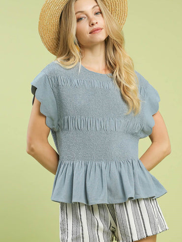 Umgee Smocked Top