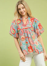 Load image into Gallery viewer, Umgee Paisley Print Top
