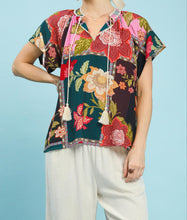 Load image into Gallery viewer, Umgee Patchwork Print Top

