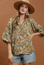 Load image into Gallery viewer, Umgee Botanical Print Top
