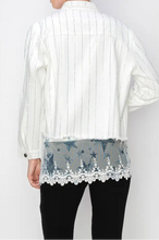 Load image into Gallery viewer, Origami Stunning Denim Jacket White
