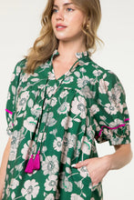 Load image into Gallery viewer, THML Puff Sleeve Floral Midi Dress
