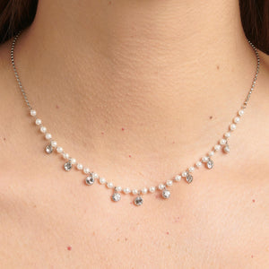 Brosway Pearl & Crystal Necklace Chant