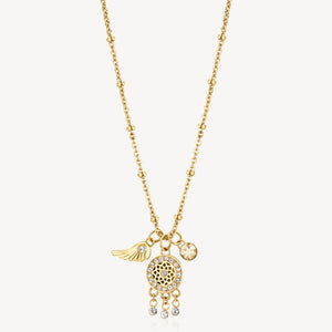 Brosway Dreamcatcher Necklace Chakra Mystic Gold