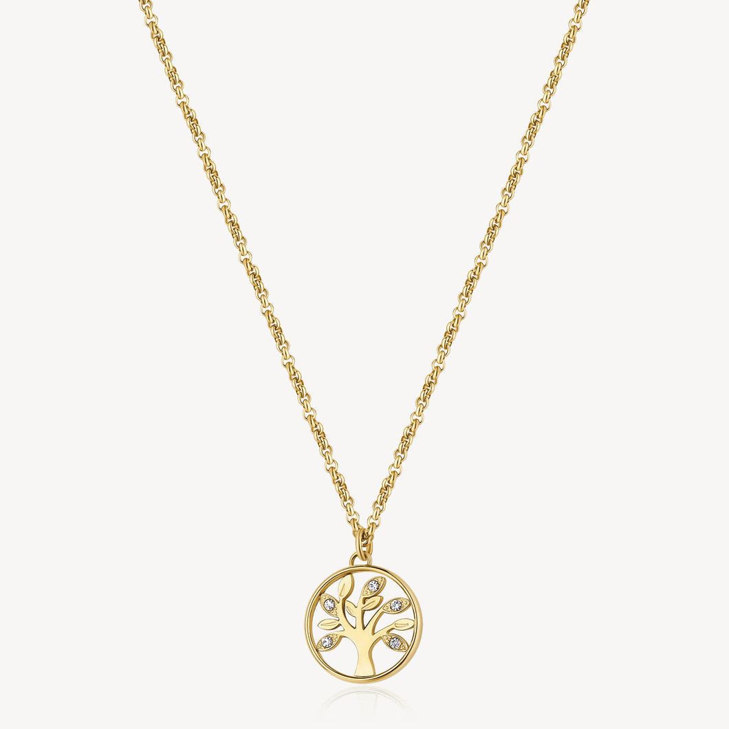 Brosway Tree of Life Necklace Chakra Gold