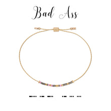 Load image into Gallery viewer, Dot &amp; Dash Morse Code Bad Ass Bracelet
