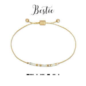 Dot & Dash Morse Code Bestie Bracelet
