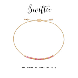 Dot & Dash Morse Code Swiftie Bracelet