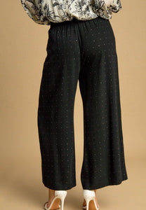 Umgee Rhinestone Linen Pants