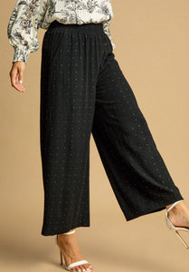 Umgee Rhinestone Linen Pants