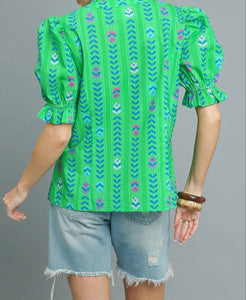 Umgee Ruffle Trim Top