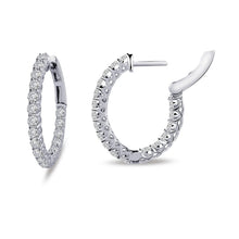 Load image into Gallery viewer, Lafonn Oval Hoop Earrings
