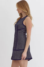 Load image into Gallery viewer, Entro Zip-Up Tweed Mini Dress
