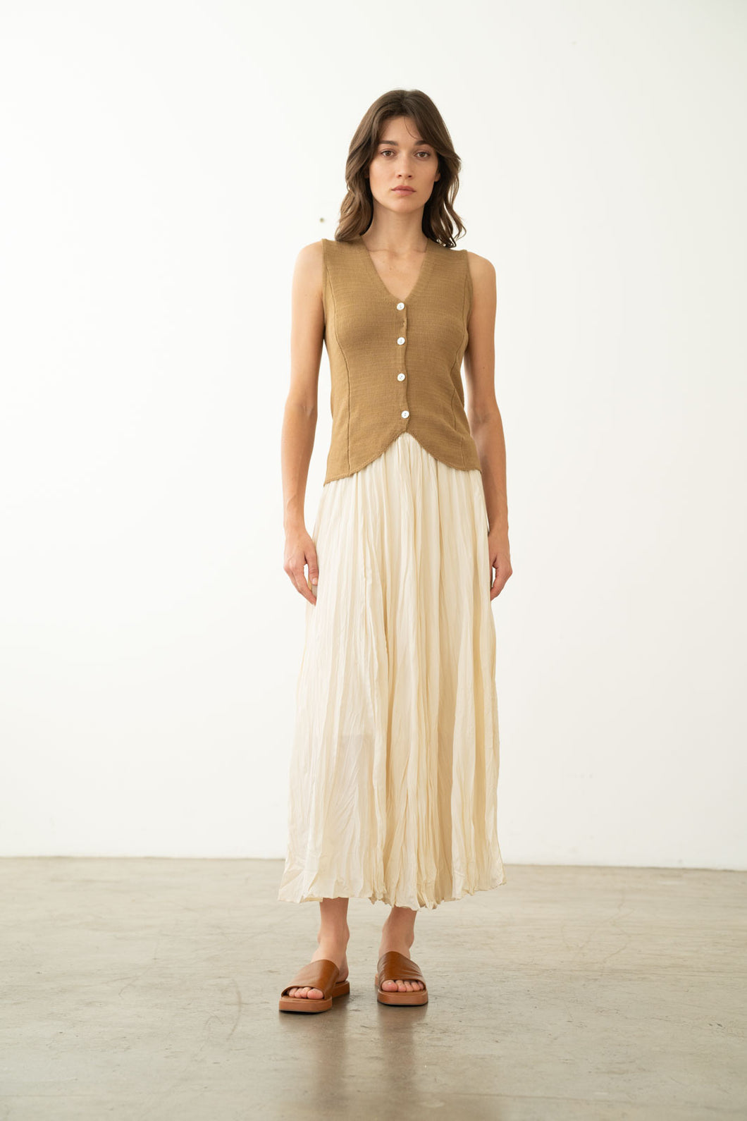 Elle Grey Maxi Skirt
