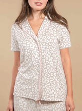 Load image into Gallery viewer, Amanda Blu Taupe Leopard Pajama Top
