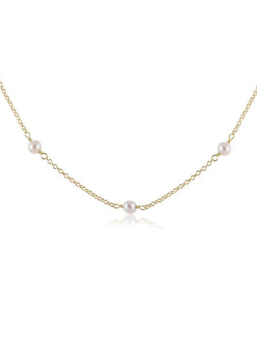 Enewton Choker Simplicity 4mm Pearl