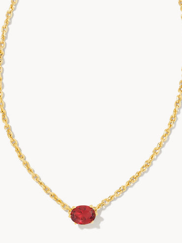 Kendra Scott Cailin Pendant Necklace Burgundy