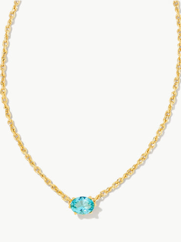 Kendra Scott Cailin Pendant Necklace Aqua