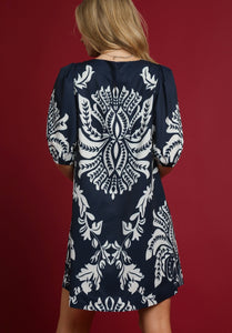 Umgee Bold Floral Mini Dress