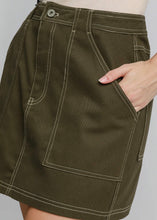 Load image into Gallery viewer, Umgee Twill Mini Skirt
