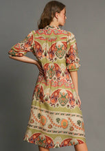 Load image into Gallery viewer, Umgee Border Print Midi Dress
