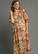 Load image into Gallery viewer, Umgee Border Print Midi Dress
