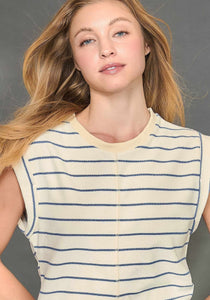 Umgee Soft Stripe Top